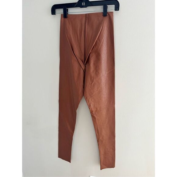 Commando NWT Faux Leather Leggings, Women’s M, Cocoa Brown - Picture 9 of 10